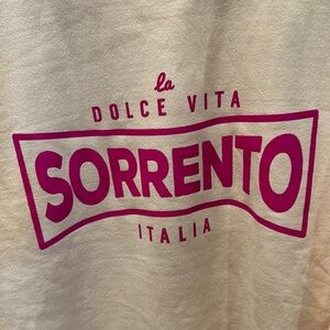 Sorrento Italia sweatshirt medium “la dolce vita Sorrento Italia” nwot